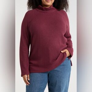 NEW…Caslon Cowl Neck Waffle Knit Sweater